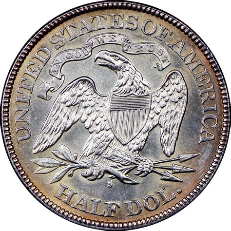 1876 S 50c Ms Seated Liberty Half Dollars Ngc