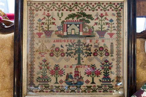 Sampler 1876 Embroidery Sampler Antique Samplers Needlework