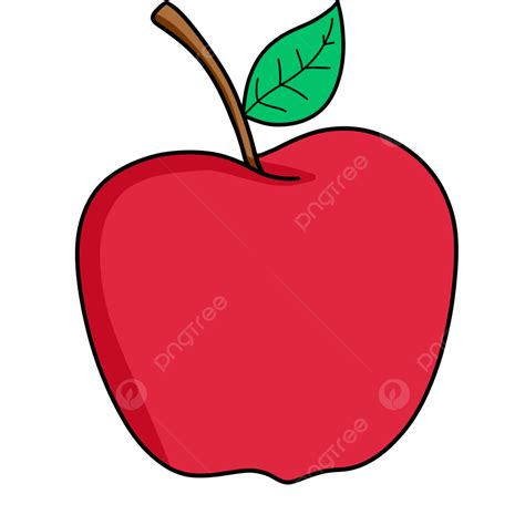 Apple Clipart Fruit Clipart Apple Cartoon PNG Transparent Clipart