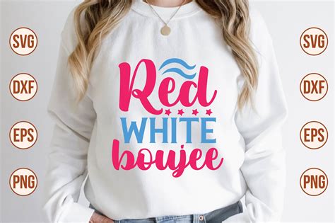 Red White Boujee Svg Graphic By Nazrulislam Creative Fabrica