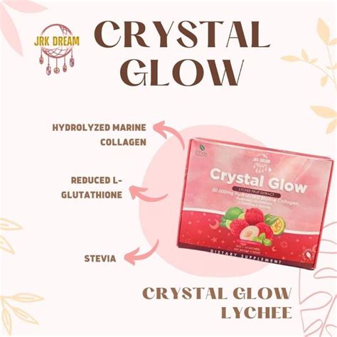 Crystal Glow Lychee By JRK Dream Collagen Drink Keto Friendly