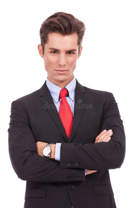 Serious Business Man With Arms Crossed Stock Photo Image Of