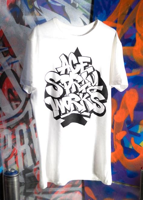 T Shirt Design Two Ace Spray Works Graffiti Artist Belfast