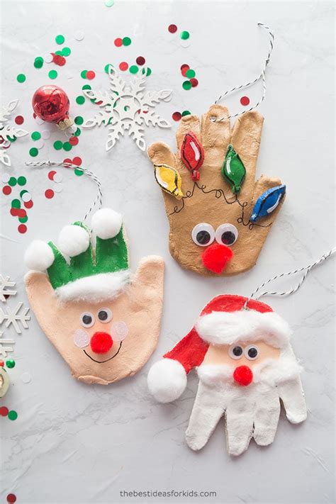 Santa Handprint Ornament - The Best Ideas for Kids