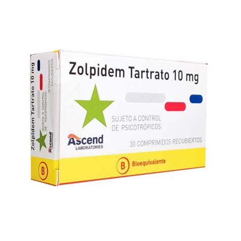 Zolpidem Mg X Comprimidos Ascend Cenabast