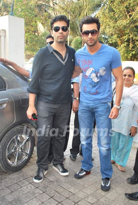 Ranbir Kapoor And Karan Johar At Wake Up Sid Dvd Launch Photo