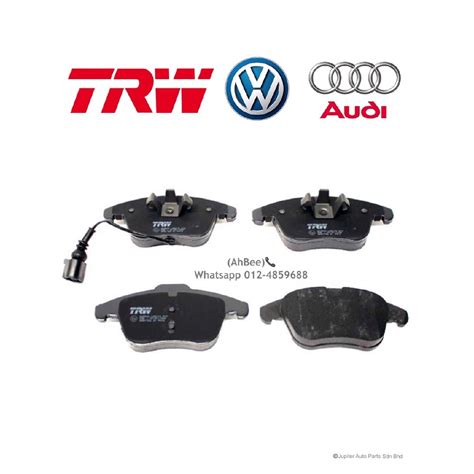 Audi Volkswagen Front Brake Pad Set With Sensor Trw Audi Tt A