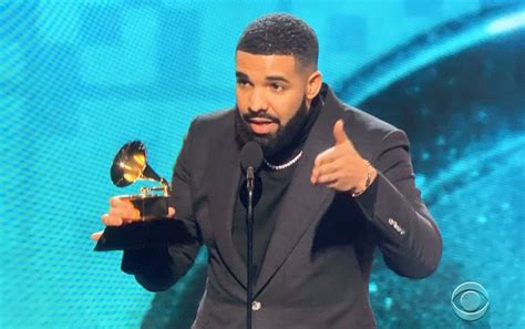 Drake cut off during acceptance speech at Grammys