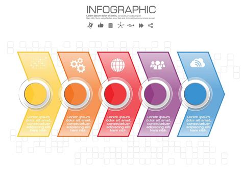 Infographic Business Timeline Template Vector Illu