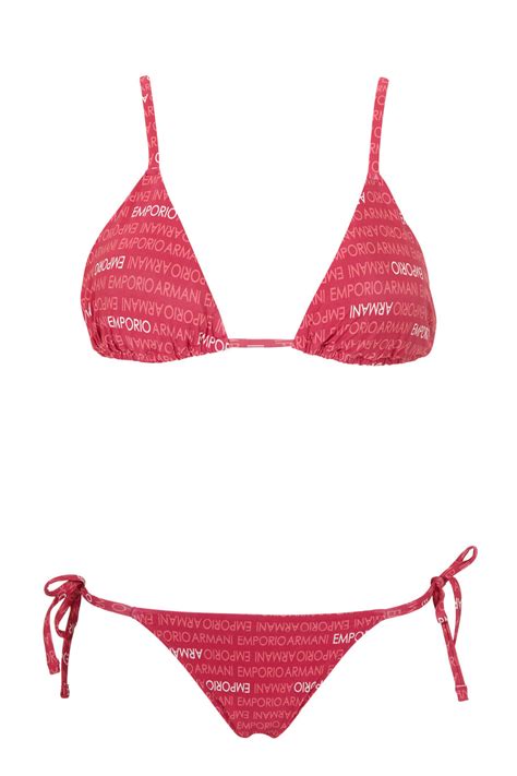 Emporio Armani Swimwear Piece Set Triangle Cup And Brazil Bikini With