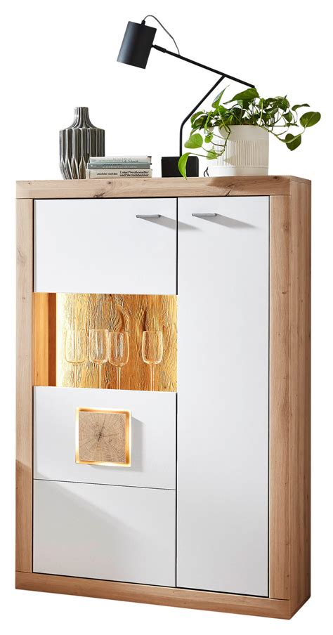 Stylife HIGHBOARD Weiß Eiche Artisan Beleuchtung jetzt nur online