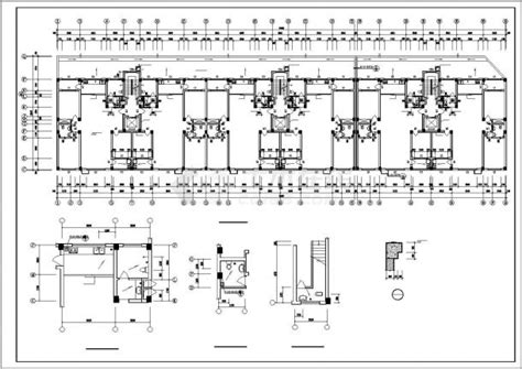 十二层公寓住宅楼建筑设计施工cad图纸（含地下一层，共十一张）公寓楼土木在线