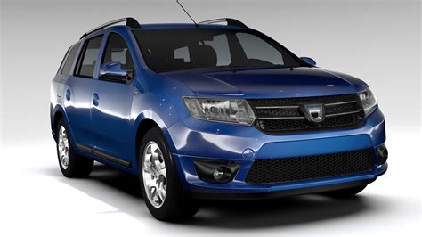 Dacia Logan MCV 2016 3D Model FlatPyramid