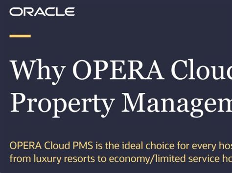 PDF Why OPERA Cloud Property Management