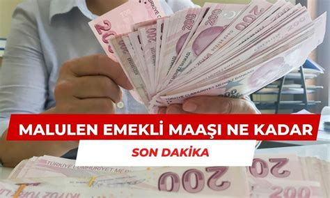 Malulen Emekli Maa Ne Kadar Oldu Devlet Demeleri