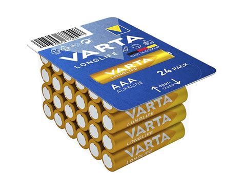 Micro Batterie VARTA Longlife Alkaline Typ AAA LR06 1 5V 24er Pack gün