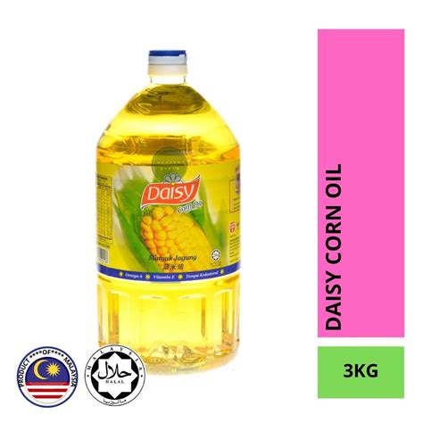 READY STOCK DAISY CORN OIL 3KG COOKING OIL MINYAK JAGUNG CORN OIL