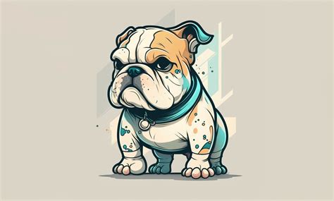 Bulldog Cute Clipart Graphic by Poster Boutique · Creative Fabrica