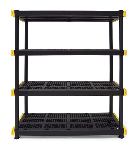 Buy Original Black Yellow 4 Tier Storage Shelving Unit Indoor