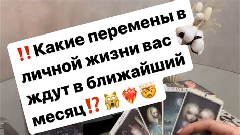 ‼️Какие перемены в личной жизни вас ждут в ближайший месяц⁉️🙀🤯 ️‍🔥