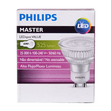 Dicroico Led Philips Gu10 6w Luz Fría Promart