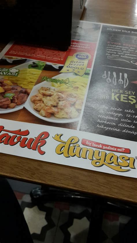 Menu at Tavuk Dünyası Ankara Ayaş Ankara Yolu Blv No 93