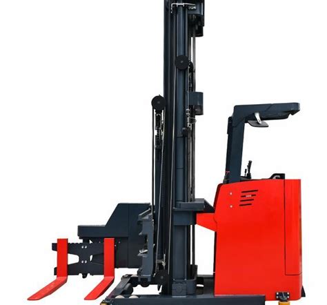 Full Power Forklift Pallet Truck Electric Stacker Vna Battery Stand On