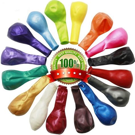 Ballons D Anniversaire En Latex Pouces Pi Ces Lot Couleur Or