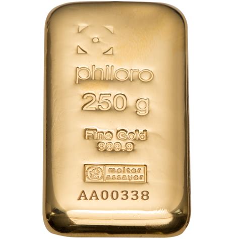 Gold Bar 250g Cast Philoro