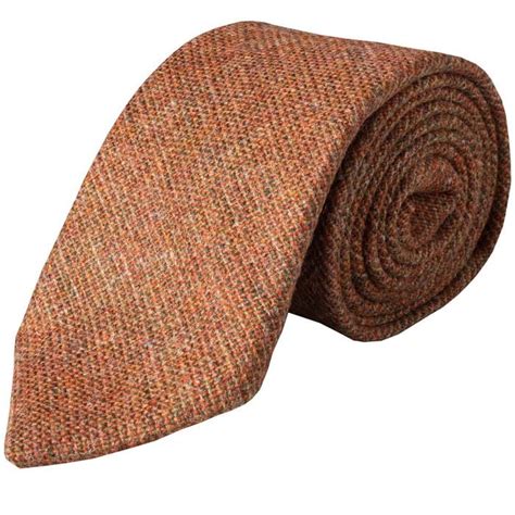 Rust Country Tweed Wool Tie Mens Country Clothing Cordings Us