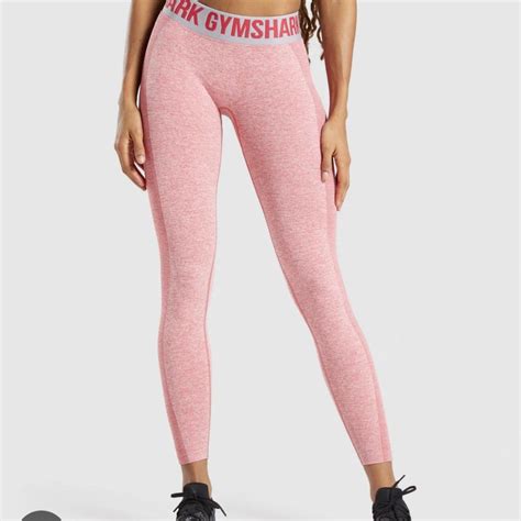 Gymshark Pink Leggings Low Rise Waistband Depop