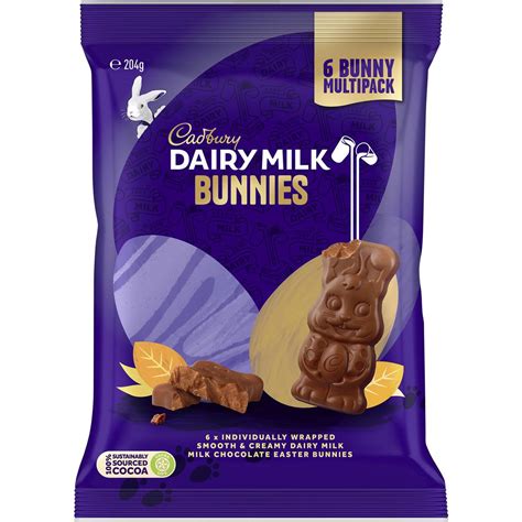 Cadbury Dairy Milk Chocolate Easter Bunny Sharepack 204g Woolworths