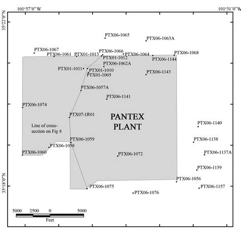 Map Showing Location Of Pantex Plant Northeast Of Amarillo Texas