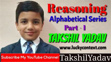 Reasoning Alphabetical Series Part Takshil Yadav Youtube