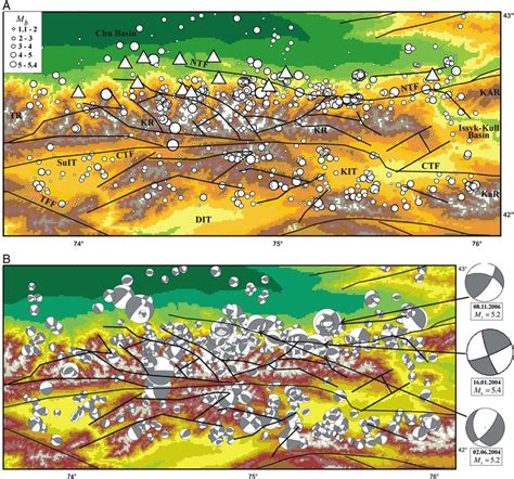 Tectonic Province Of Northern Tien Shan Orogen A Distribution Of