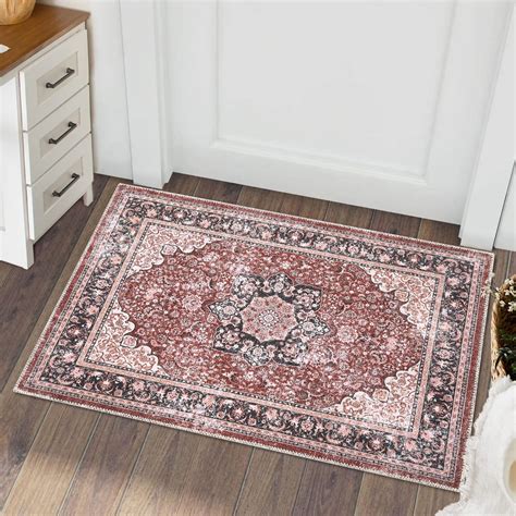 Caromio Vintage Rug Traditional Rugs Stain Resistant Rug Bohemian Area