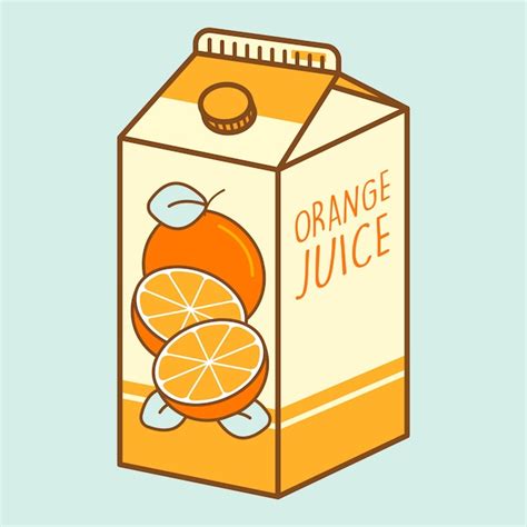 Orange Juice Cartoon