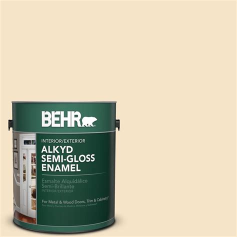 Behr Marquee Gal Ppu Aged Beige Semi Gloss Enamel Exterior Paint