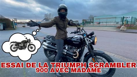 Essai Triumph Street Scrambler 900 En Duo Avec Madame YouTube