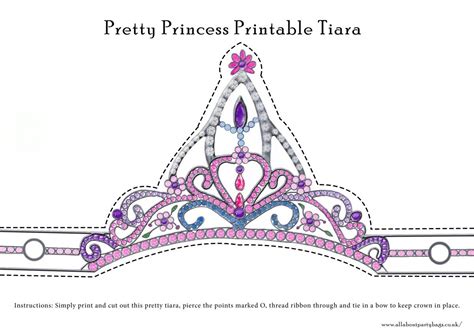 Free Downloadable Pretty Princess Tiara To Cut Out And Wear Photo