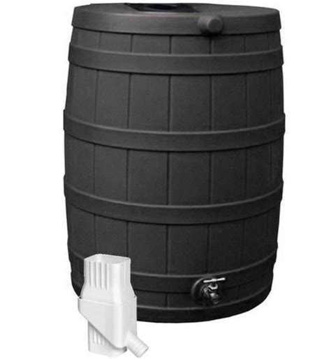 Rain Wizard Black Rain Barrel 50 Gallon - CountryMax