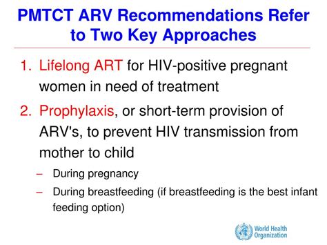 Ppt Who 2010 Revised Recommendations Use Of Antiretroviral Drugs For