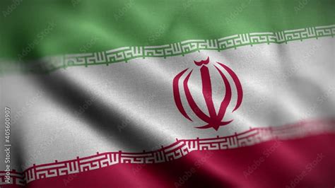 Iran Flag Textured Waving Close Up Background Hd Stock Video Adobe Stock