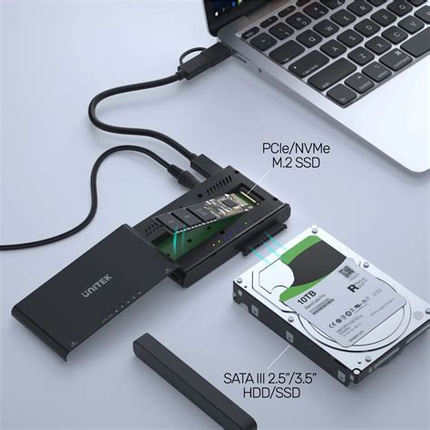 Unitek Solidforce Usb C To Pcie Nvme M Ssd Enclosure Plus Sata Iii