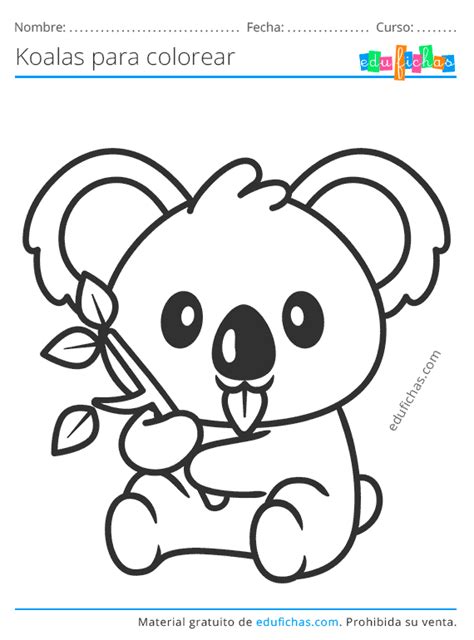 Koala Para Colorear