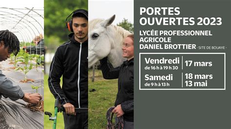 Portes Ouvertes Du Lyc E Agricole Etablissements Daniel Brottier