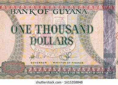 One Thousand Guyanese Dollars Bank Denominations Stock Photo 2467942085