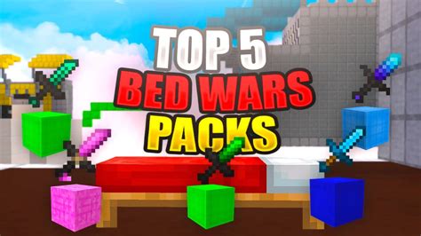 Top 5 MEJORES Bedwars PvP Texture Packs FPS BOOST 1 8 9 MCPE