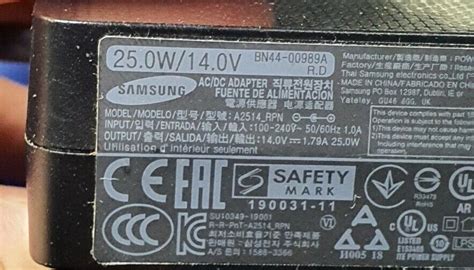 Samsung BN44 00990A A3514 RPN Adattatore Alimentatore 35W 14V 2 5A EBay