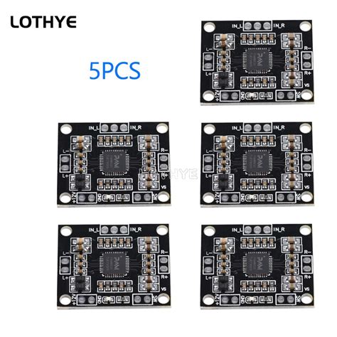 Pcs Pam Mini Audio Power Amplifier Board W W Channel Dc V